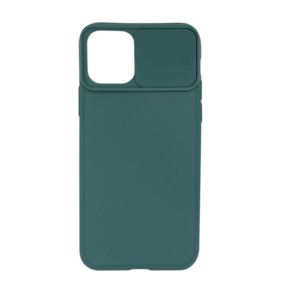 iPhone 11 Pro Max Soft Silicone Slide Camera Case Protection Shockproof Case Premium Quality Green