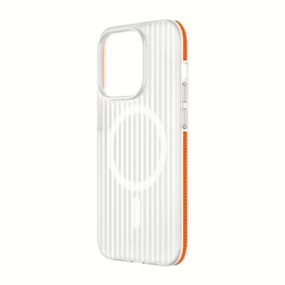 iPhone 15 Pro Max Mobilskal Korrugerad Anti-Halk - Orange