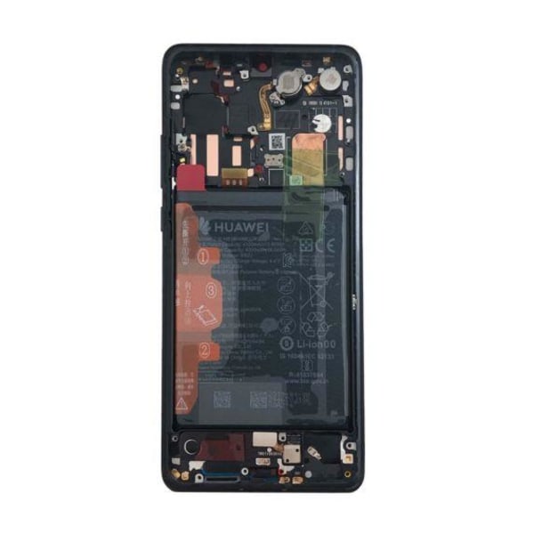 Huawei P30 Pro Skärm/Display med Batteri Original - Svart
