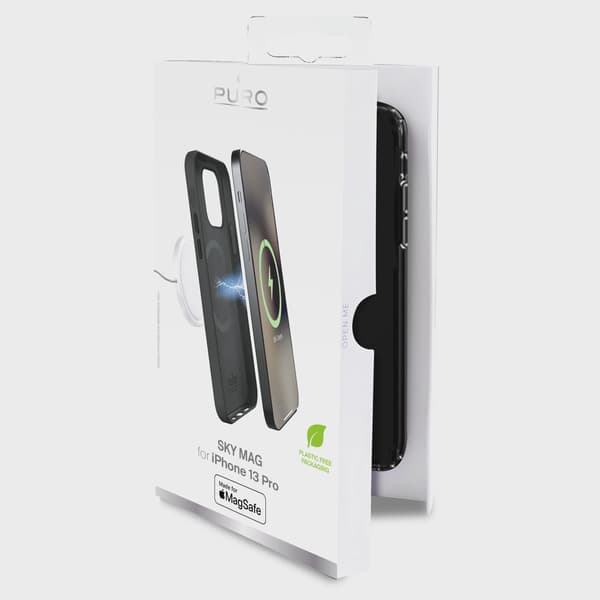 iPhone 13 Pro SKYMAG Cover Leather Look, Black