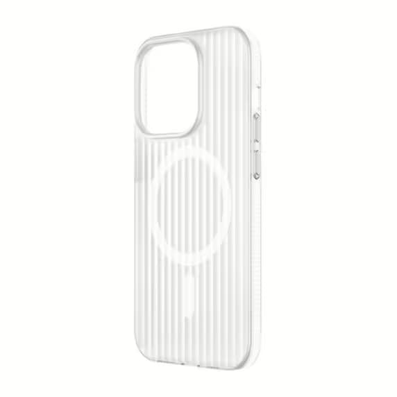iPhone 15 Pro Mobilskal Korrugerad Anti-Halk - Transparent