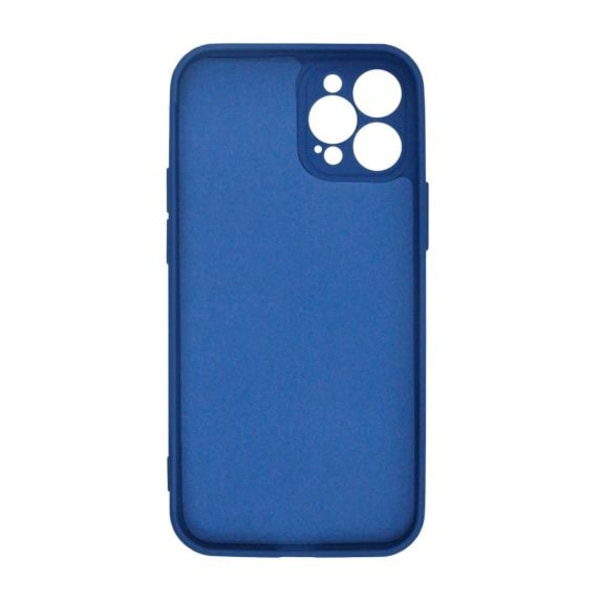 iPhone 12 Pro Max Silikonskal med Kameraskydd - Blå