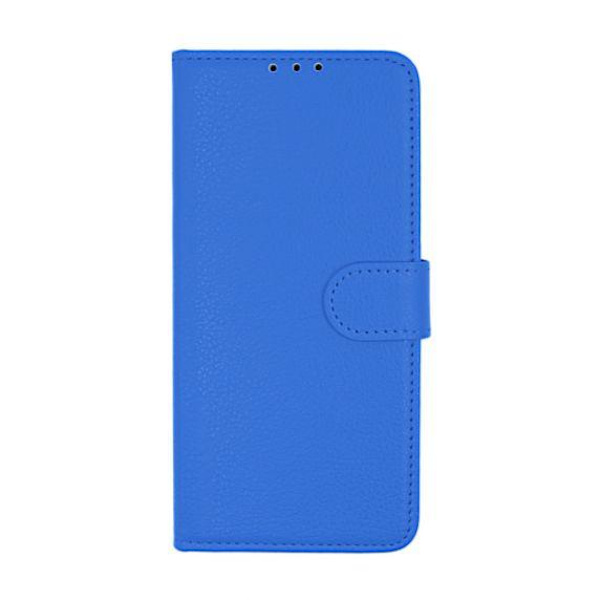 Flip Stand Leather Wallet Case For Huawei P40 Lite Blue