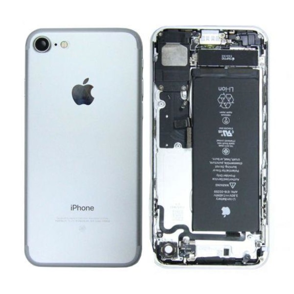 iPhone 7 Baksida Med Komplett Ram och Batteri (Begagnad) - Silve