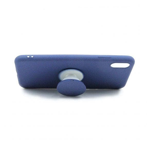 Fitted Case TPU With Kickstand For iPhone XS Max Blue