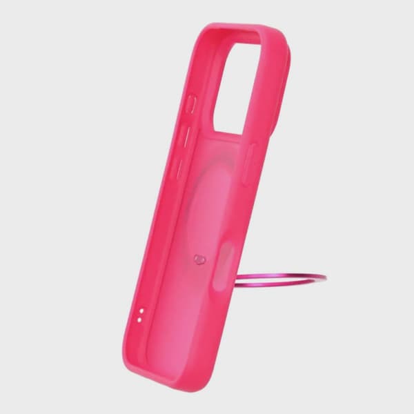 Mobilskal Roterande Magnetstativ för iPhone 17 Pro - Rosa
