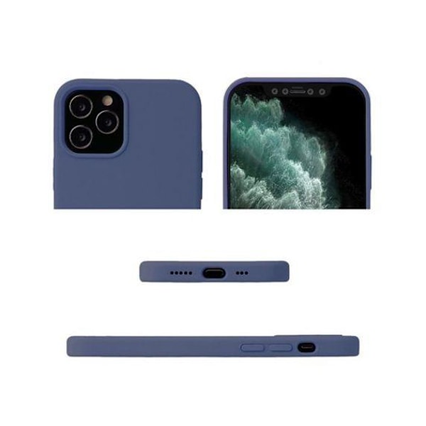 iPhone 13 Pro Liquid Silikonfodral Midnight Blue