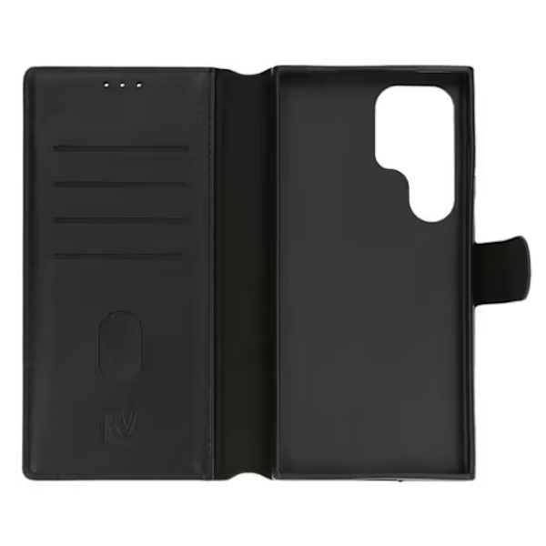 Samsung Galaxy S24 Ultra Plånboksfodral Läder Rvelon - Svart