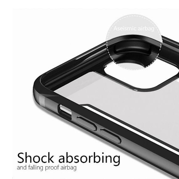 TPU Edge Transparent Frosted Shockproof Case For iPhone 11 Pro Max Black