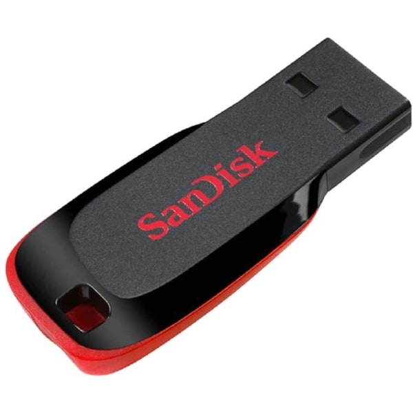 USB-sticka, Cruzer Blade, 32GB, USB 2.0, Svart, SanDisk