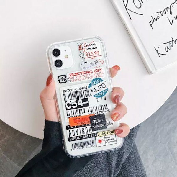 Stöttåligt Mobilskal iPhone 12 Mini - Fashion Streckkoder