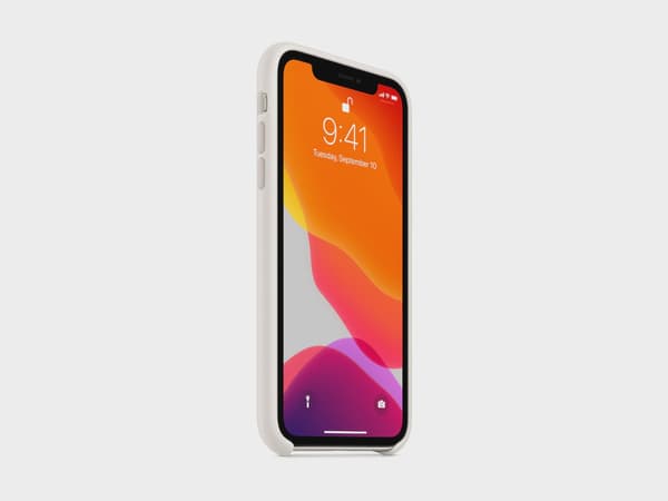 Apple iPhone 11 Silikonskal (vit)