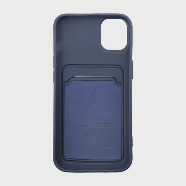 Mobilskal Silikon med Korthållare för iPhone 11 - Blå