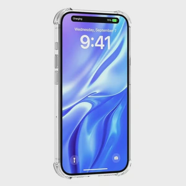Transparent Mobilskal med Korthållare för iPhone 17 Pro
