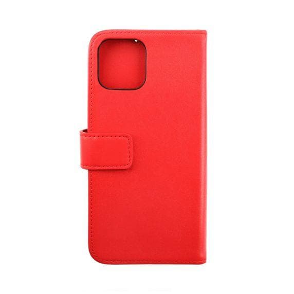 iPhone 15 Plånboksfodral Läder Rvelon - Röd