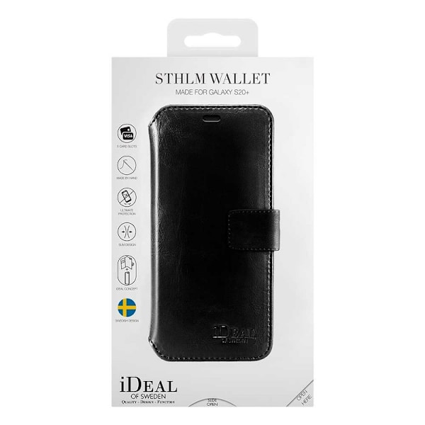 iDeal STHLM Wallet Fodral för Galaxy S20 Plus - Svart