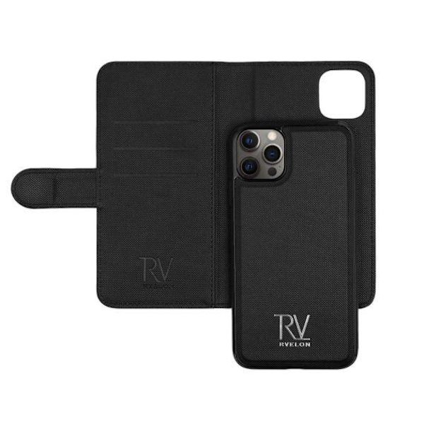 RV Magnetiskt Plånboksfodral - iPhone 12 Pro Max - Svart