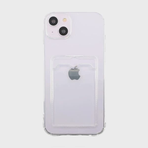 Transparent Mobilskal med Korthållare för iPhone 14