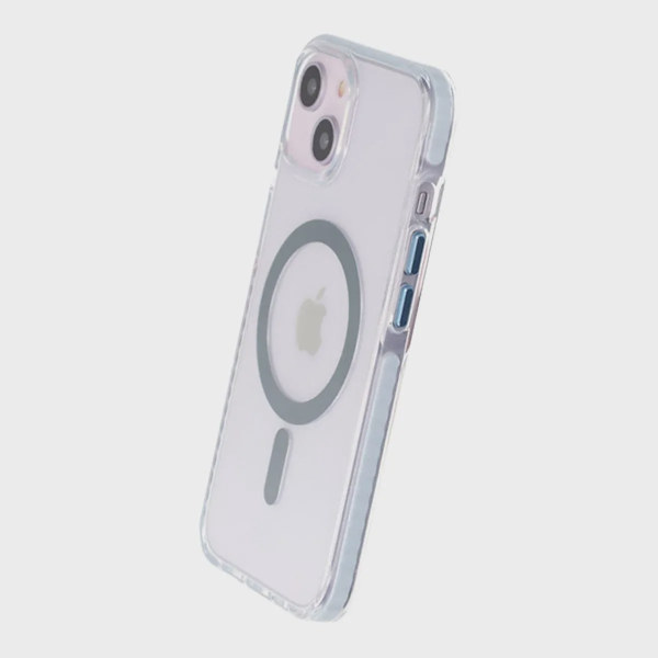 iPhone 13/14 Mobilskal Magnet Dubbelskydd - Blå