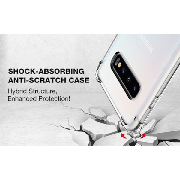 Stöttåligt Mobilskal Samsung Galaxy S10 Plus - Transparent