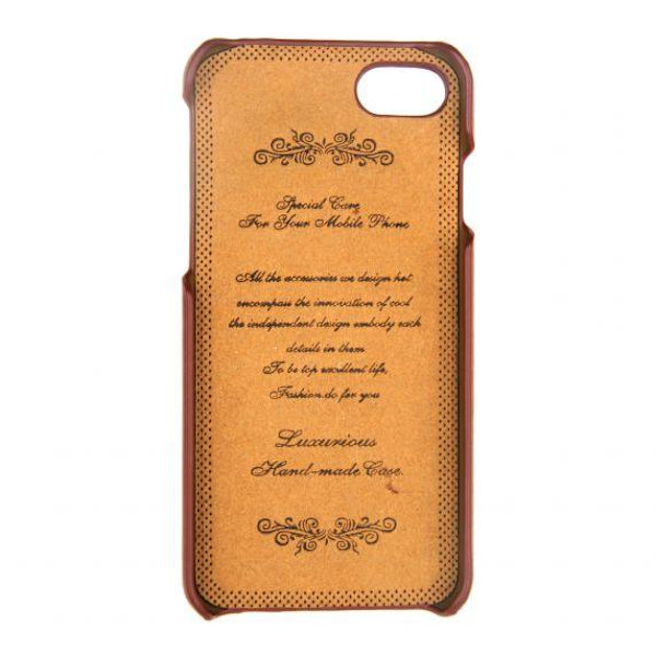 Fitted Leather Case For iPhone 7/8 Light Brown