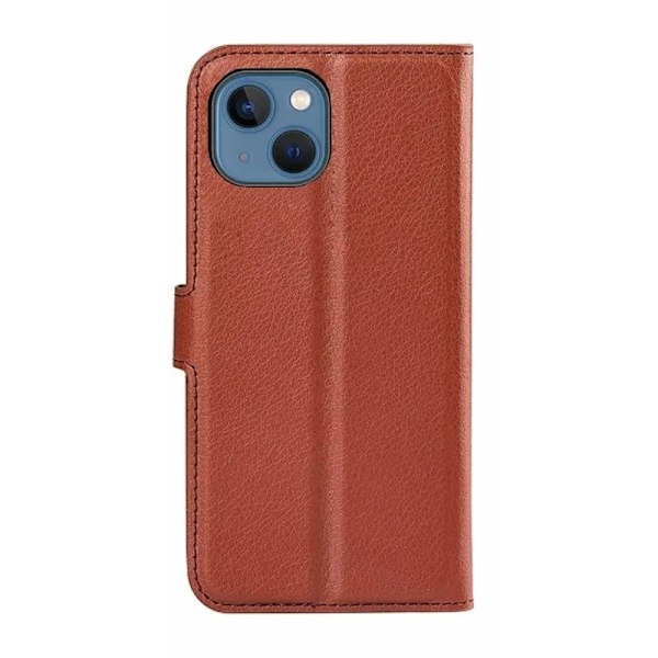 iPhone 15 Plus Plånboksfodral med stativ - Brun