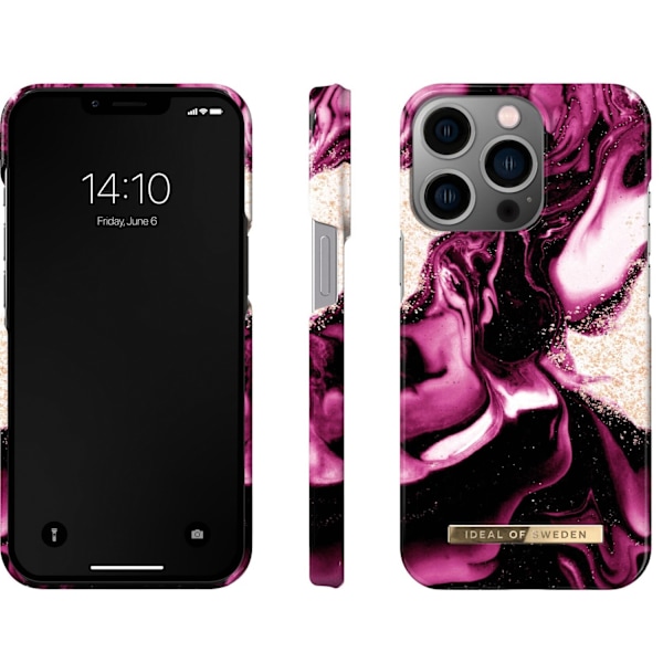 iDeal of Sweden fodral för iPhone 13 Pro (golden ruby marble)