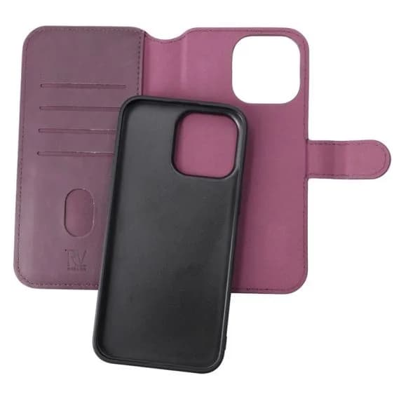 iPhone 15 Pro Max Plånboksfodral Magnet Rvelon - Lila