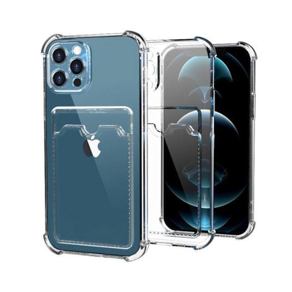 iPhone 11 Pro Max TPU Shockproof Protective Wallet Case Transparent