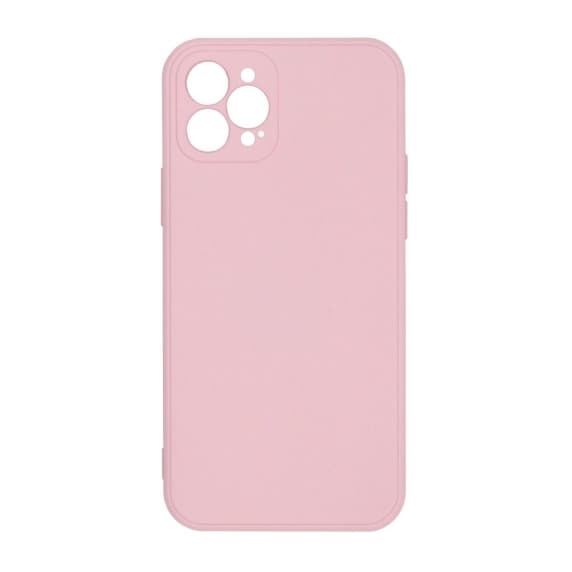 iPhone 12 Pro Max Silikonskal med Kameraskydd - Rosa