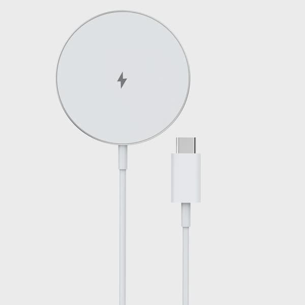SiGN MagSafe Laddare Qi 15W, USB-C - Vit