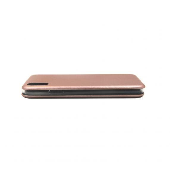 Flip Stand PU Leather Case For iPhone X/XS Rose Gold