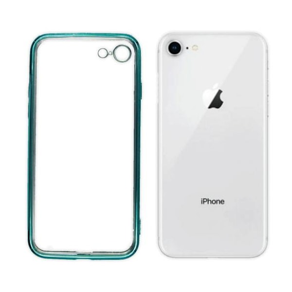 Apple iPhone 7/8 Luxury Classic Square Frame Protection Case Gre