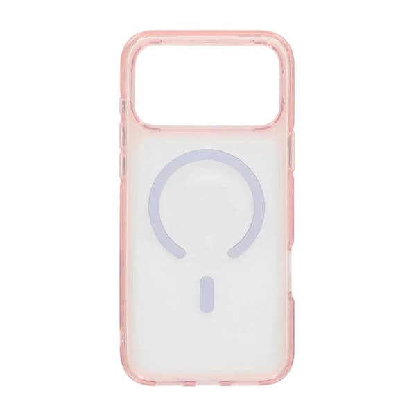 Mobilskal TPU Magsafe för iPhone 17 Pro - Rosa Transparent