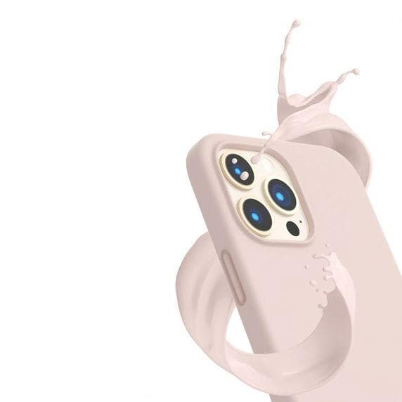 RV Liquid Silicone Case With Magsafe For iPhone 14 Pro Max Pink Sand