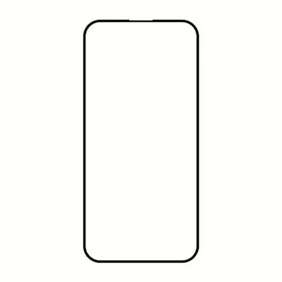 Skärmskydd iPhone 15/16 - 3D Härdat Glas Svart