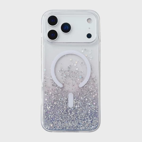 Glitter skal med MagSafe för iPhone 17 Pro Max - Lila