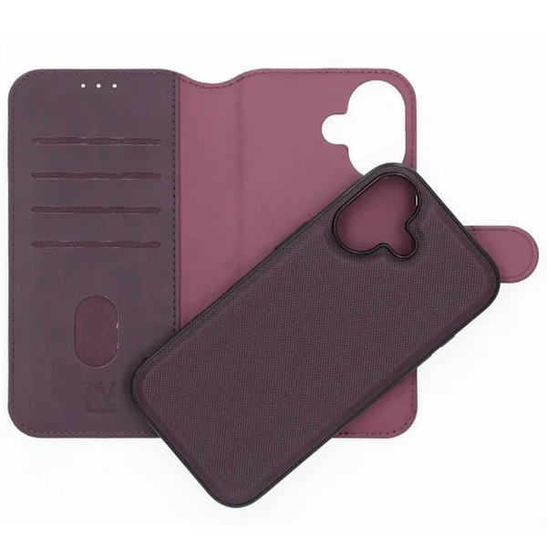 RV Magnetic Wallet Case iPhone 17 Dark Cherry