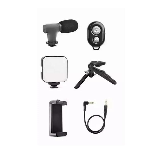 Smartphone Vlogging Kit med stativ för Tiktok, Youtube och Stream