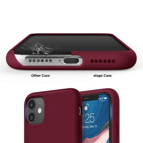 Rvelon iPhone 11 Skal - Silikon Röd