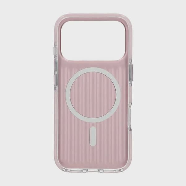 Korrugerat Magsafe-skal för iPhone 17 Pro - Rosa