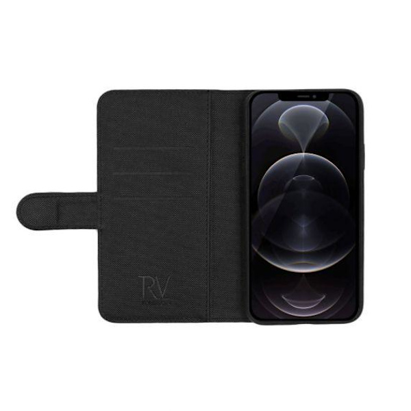 RV Magnetiskt Plånboksfodral - iPhone 13 Mini - Svart