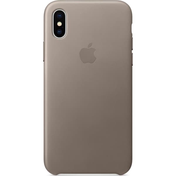 Apple läderfodral taupe till iPhone X - SAND