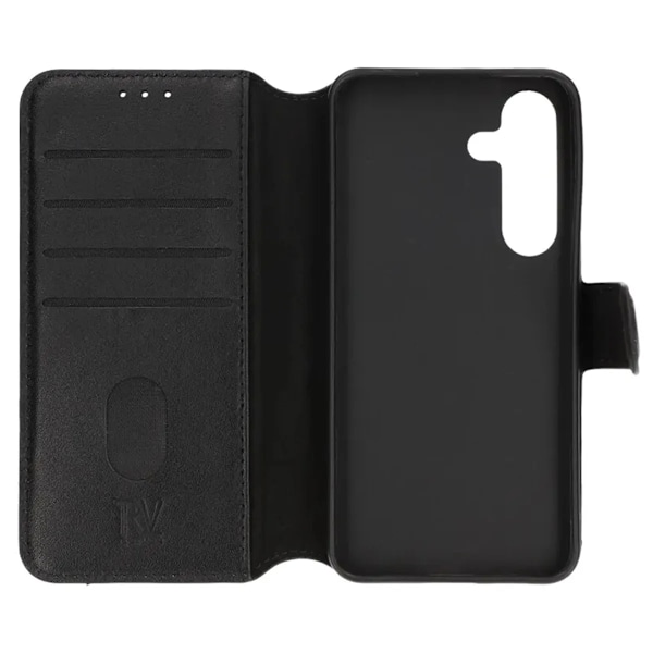 Samsung Galaxy S24 Plus Plånboksfodral Läder Rvelon - Svart