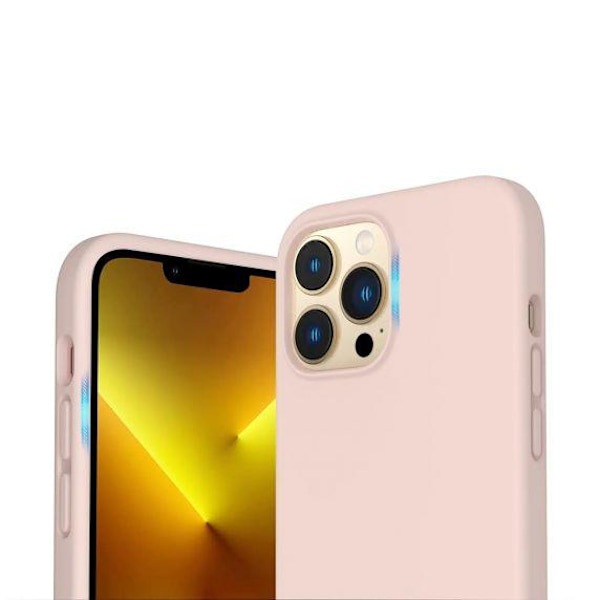 RV Liquid Silicone Case With Magsafe For iPhone 14 Pro Pink Sand