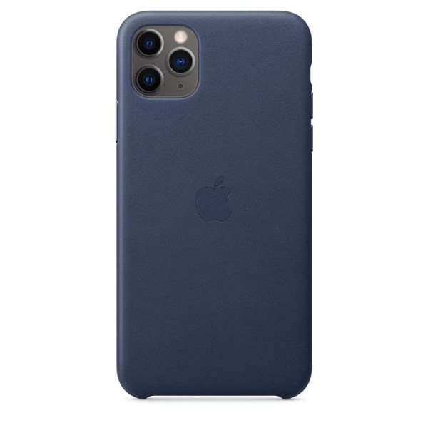 Apple Läderskal till iPhone 11 Pro Max - Midnight Blue