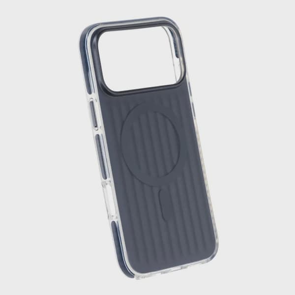 Korrugerat Magsafe-skal för iPhone 17 Pro Max - Mörkblå