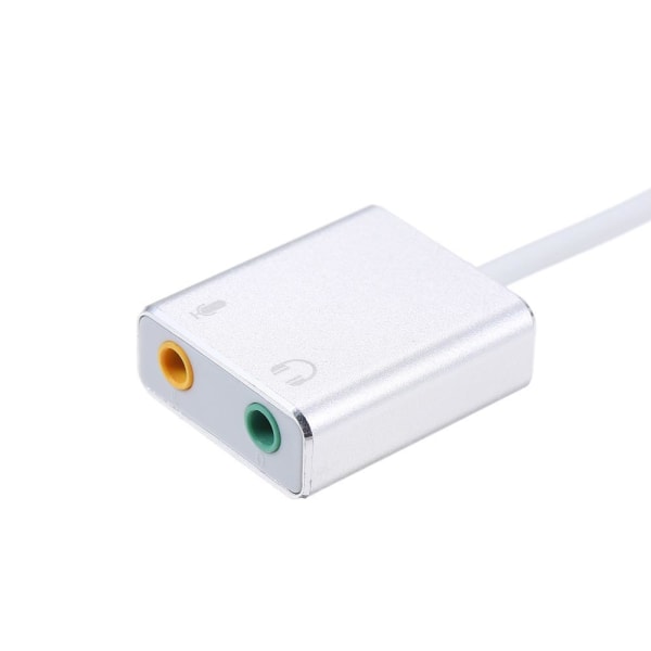USB-C Audio Adapter Hi-Fi Magic Voice 7.1 CH, Dual Jack 3.5mm