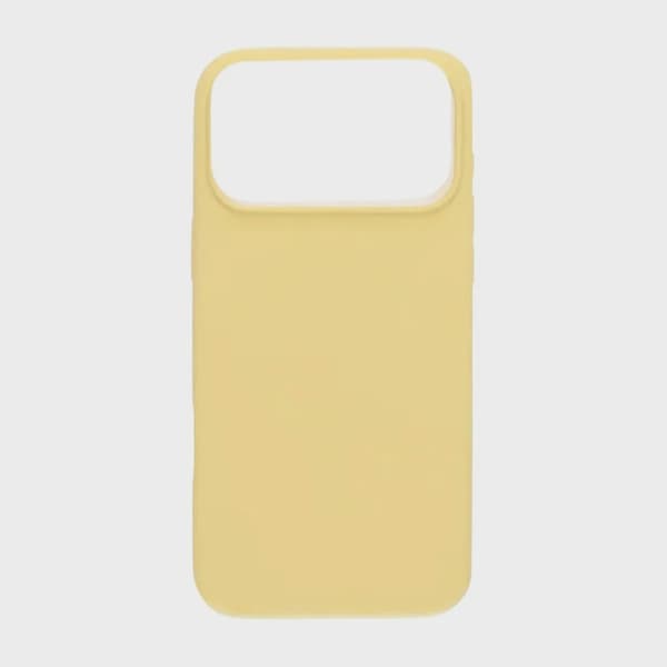 Rvelon Mobilskal Silikon MagSafe för iPhone 17 Pro - Gul