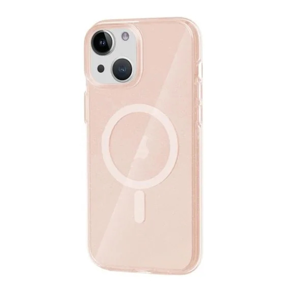 iPhone 15 Mobilskal Glitter Magsafe - Guld